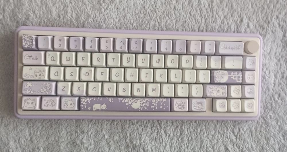 CIDOO Nebula Механічна, безпровідна, Gasket mount 65% (Purple)