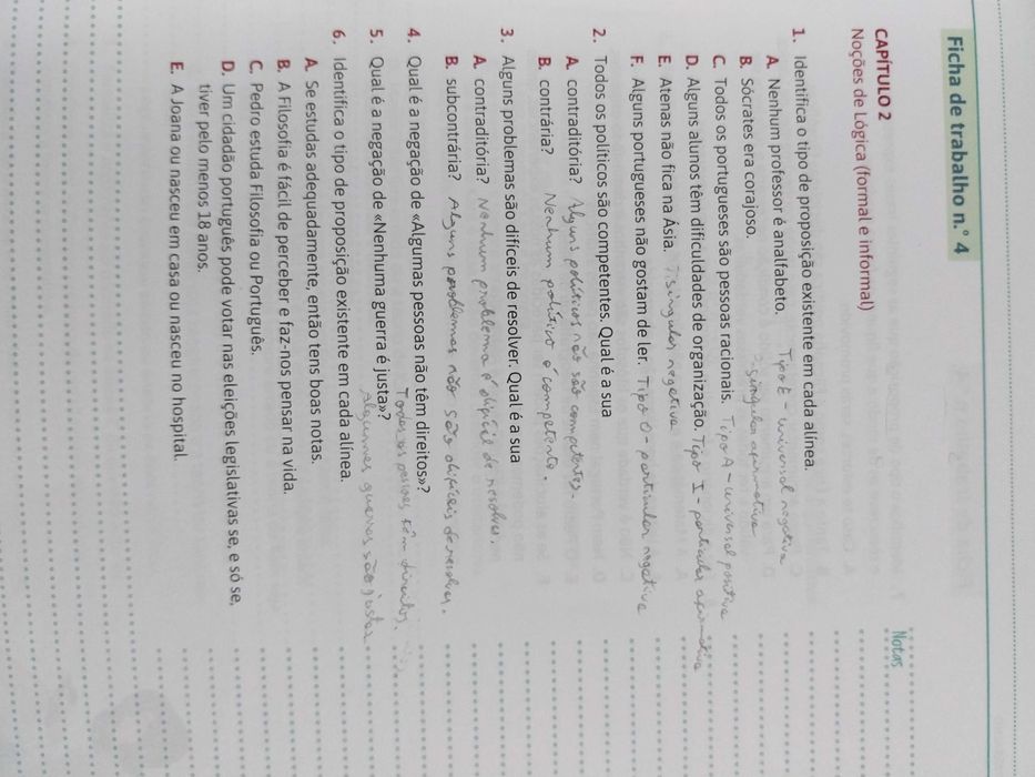 Filosofia 10°ano caderno de actividades