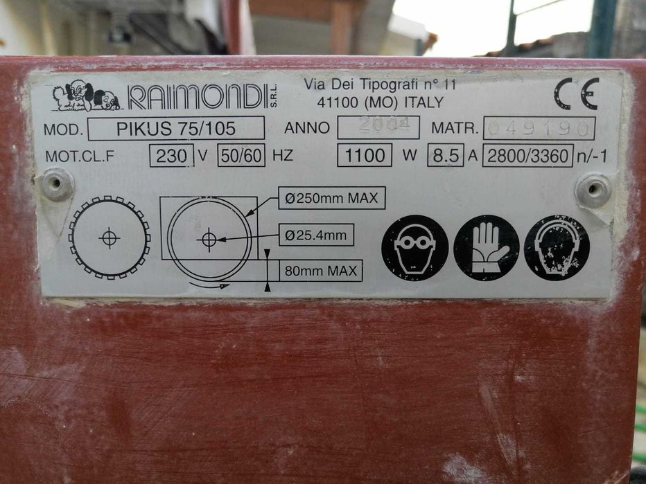 Maquina de corte eletrica a agua Raimondi