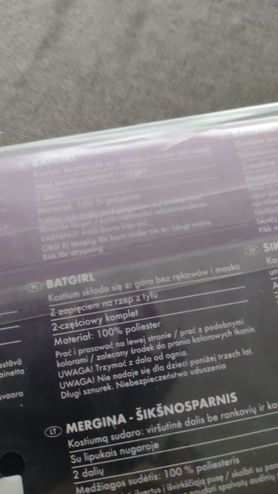 Batgirl kostium rozmiar one size104-116cm