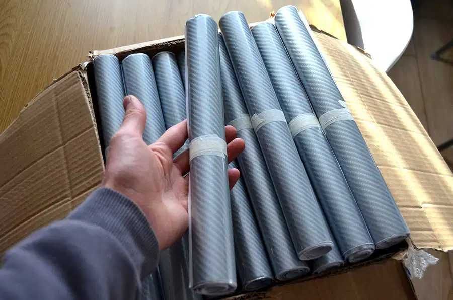 Карбон пленка 5Д, черный карбон 5D, карбоновая наклейка