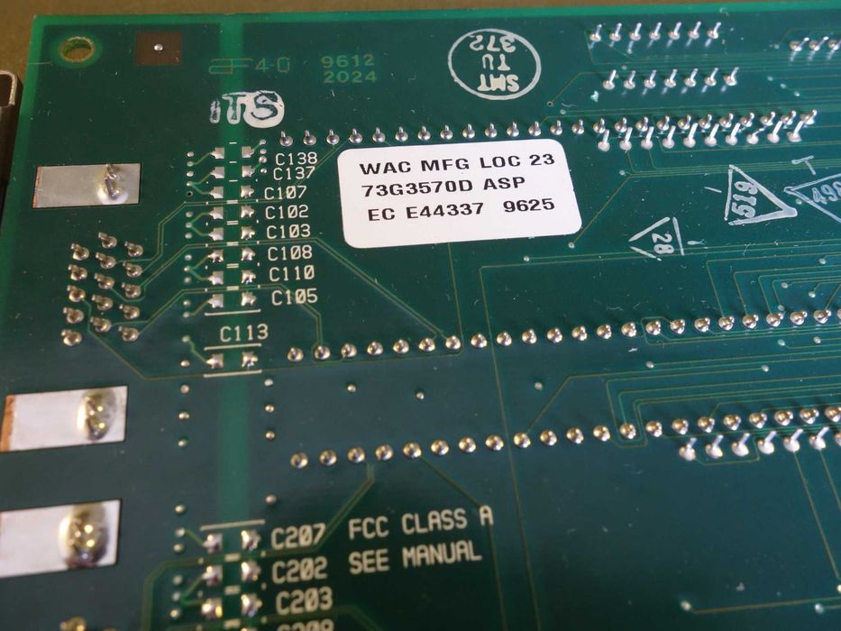 Stara karta ISA 16 bit - kontroler RS422 / X.21 typ 73G3570D IBM - WAC