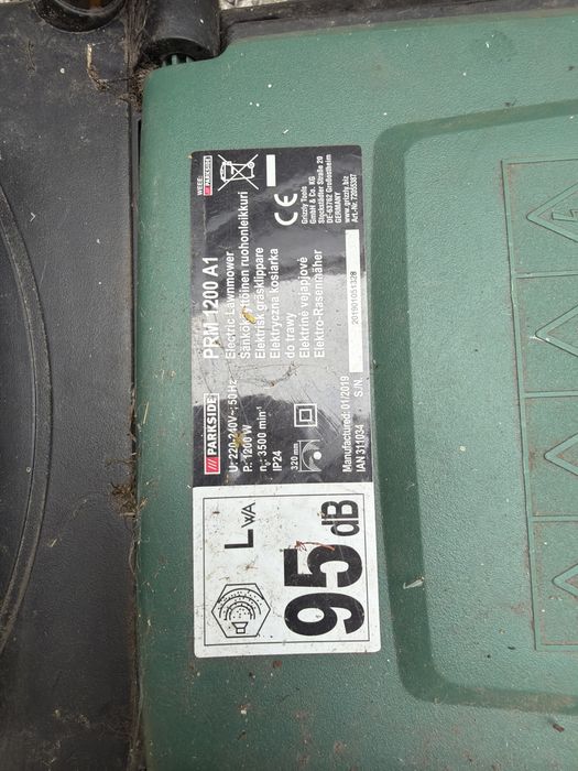 Kosiarka elektryczna parkside lidl z koszem