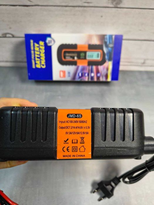 Автоматическое зарядное устройство 12V 6A для акб востановление