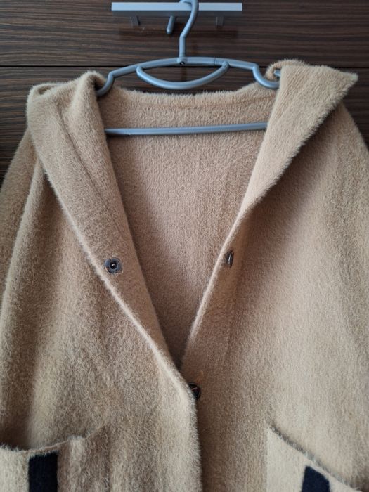 Płaszcz alpaka ciepły