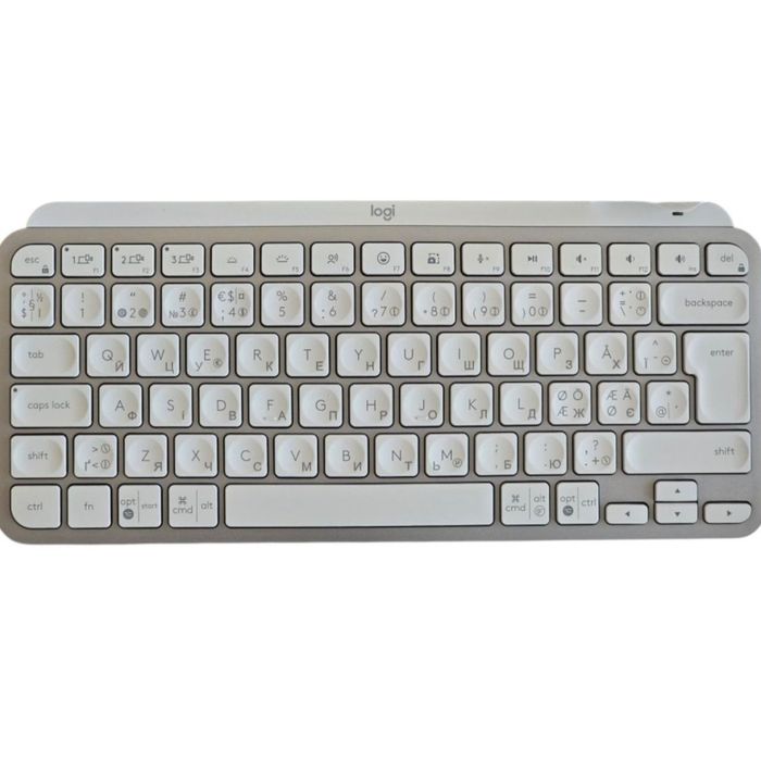 Клавіатура Logitech MX Keys mini ISO Pale Gray