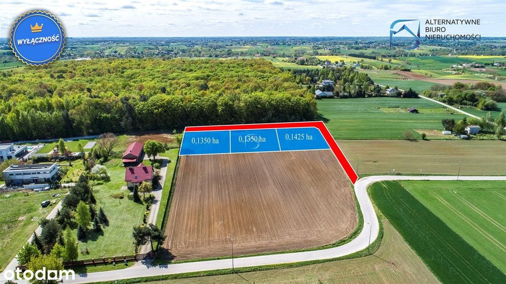 Działki budowlane pod lasem w Smugach