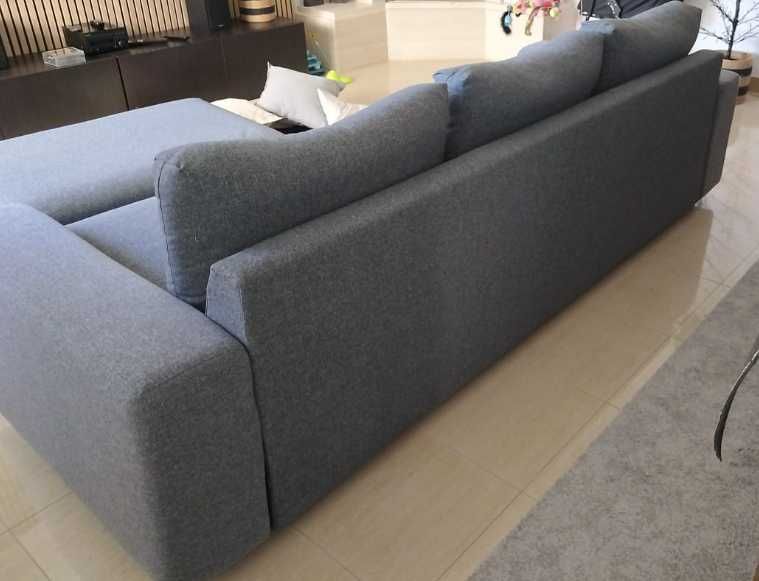 Sofá 3 lugares, c/braços largos cinzento VIMLE