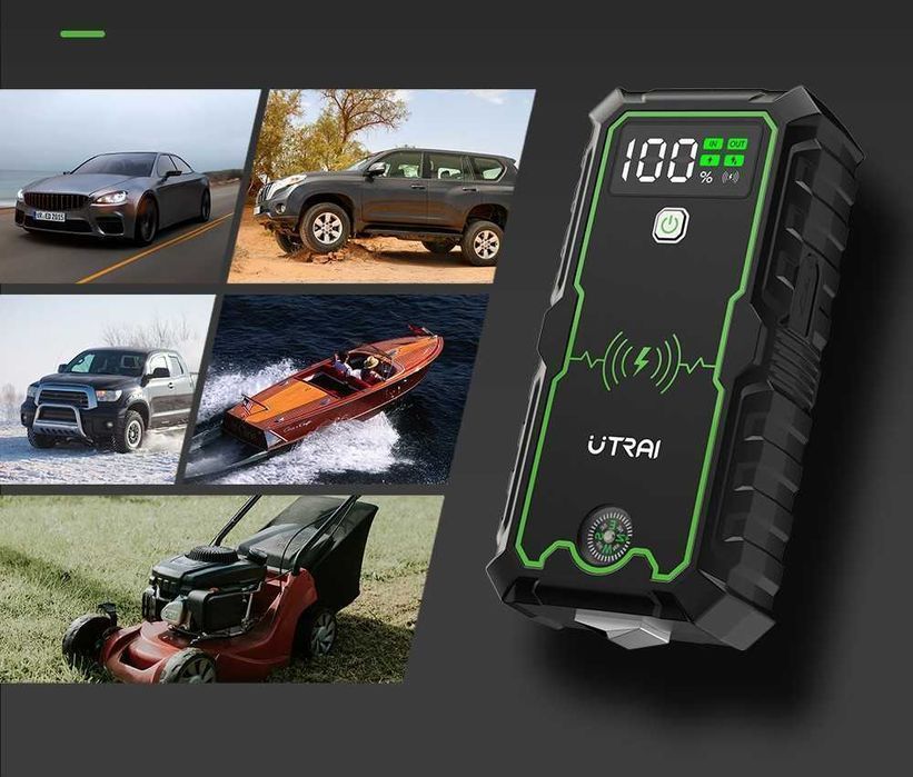 MOCNE Urządzenie rozruchowe UTRAI powerbank akumulator 2500A booster