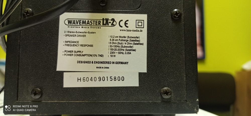 Акустична система Wavemaster MX-2 2.1 потужність 40 W