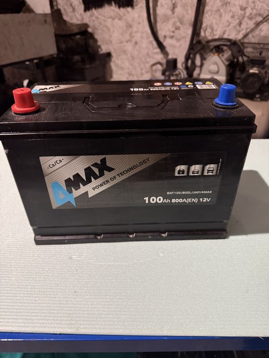 Акумулятор 4Max 12В 100 А·год/800 А (R+ стандартні клеми) 305x175x227