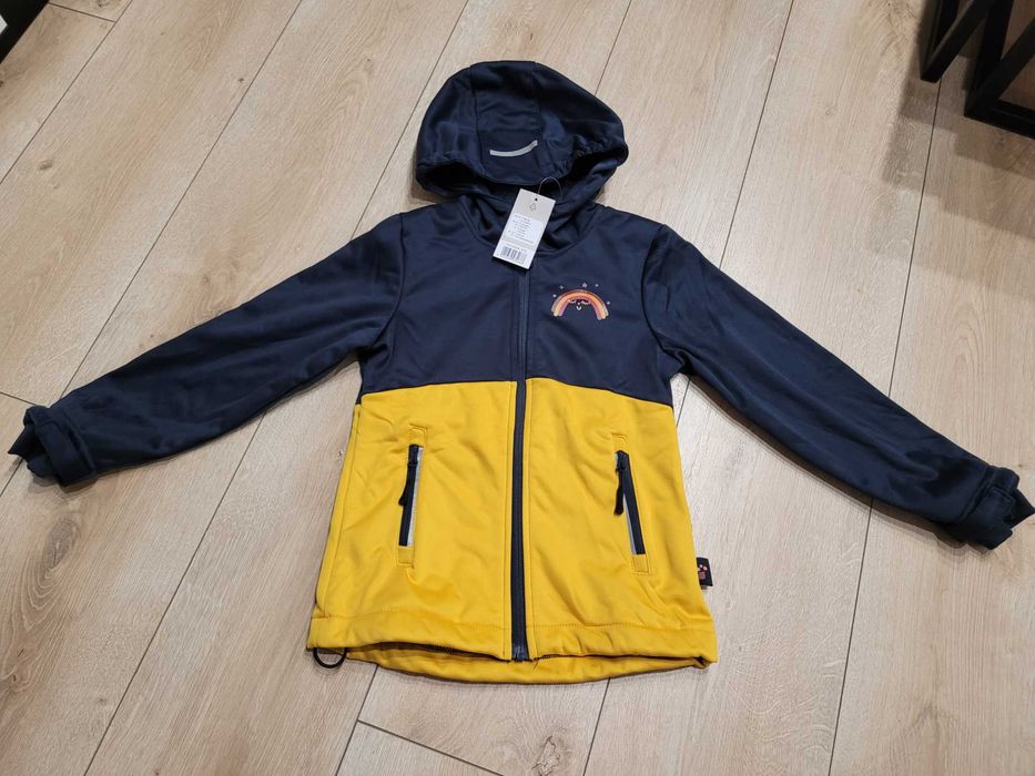 110/116 Nowa kurtka wiosenna dziewczęca softshell wodoodporna Lidl