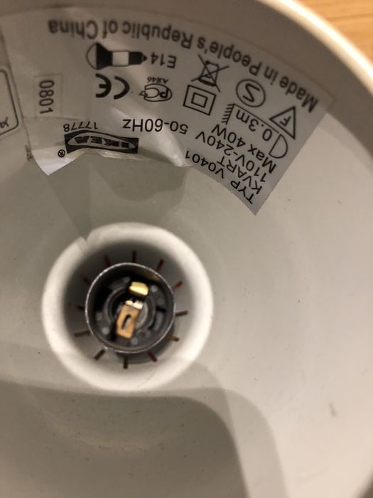 2x regulowane lampki ikea