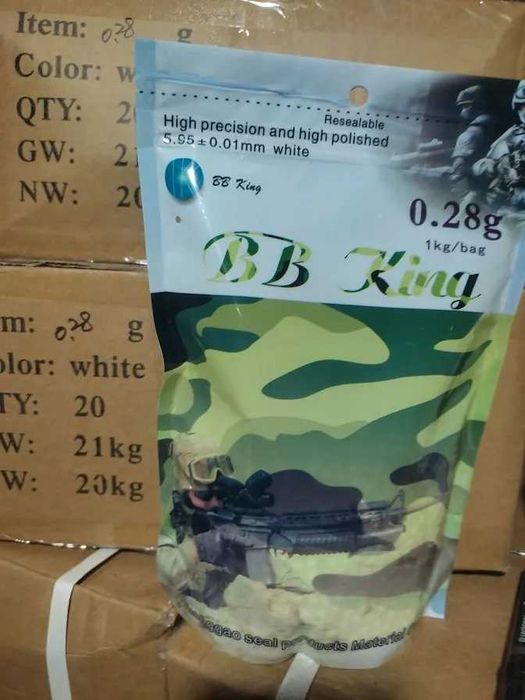 Страйкбольні кулі BB King в асортименті від Milzone. Опт і роздріб.