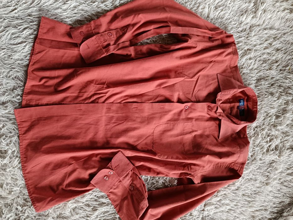 Koszula męska Boston Public r. L/XL (40/41) – ceglasta / terakota, elegancka, bdb