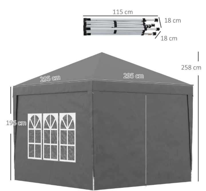 Tendas pop up dobráveis 3x3 com ou sem laterais.  +Tamanhos. Feiras.