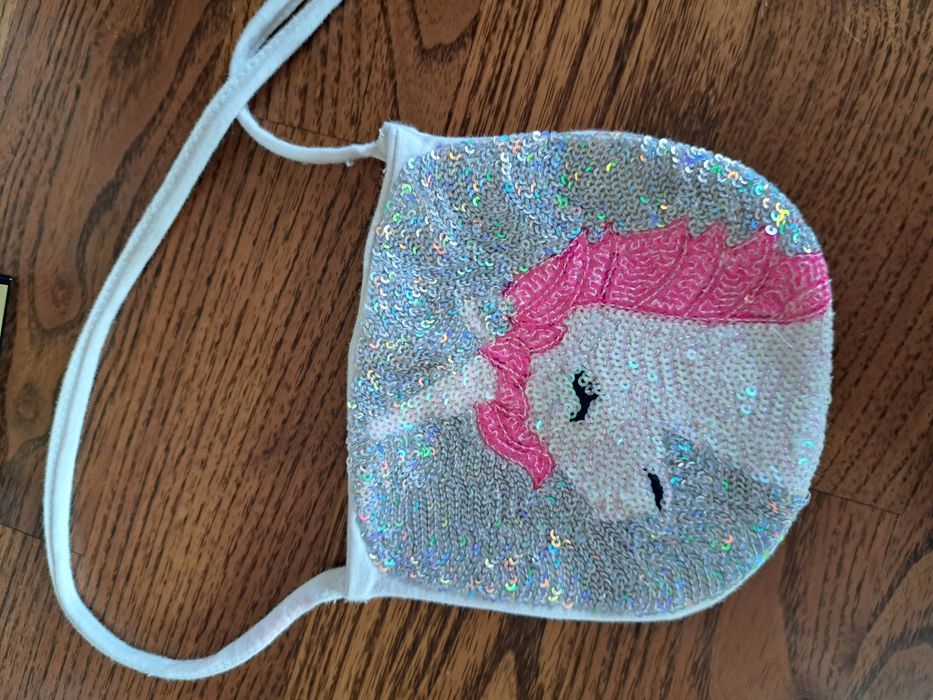 Torebka cekinowa jednorozec