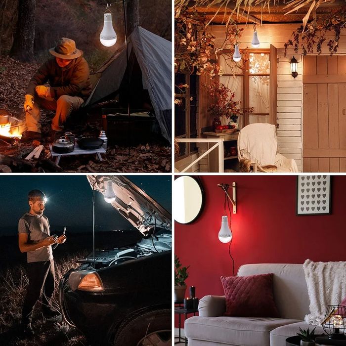 Led solar com comando