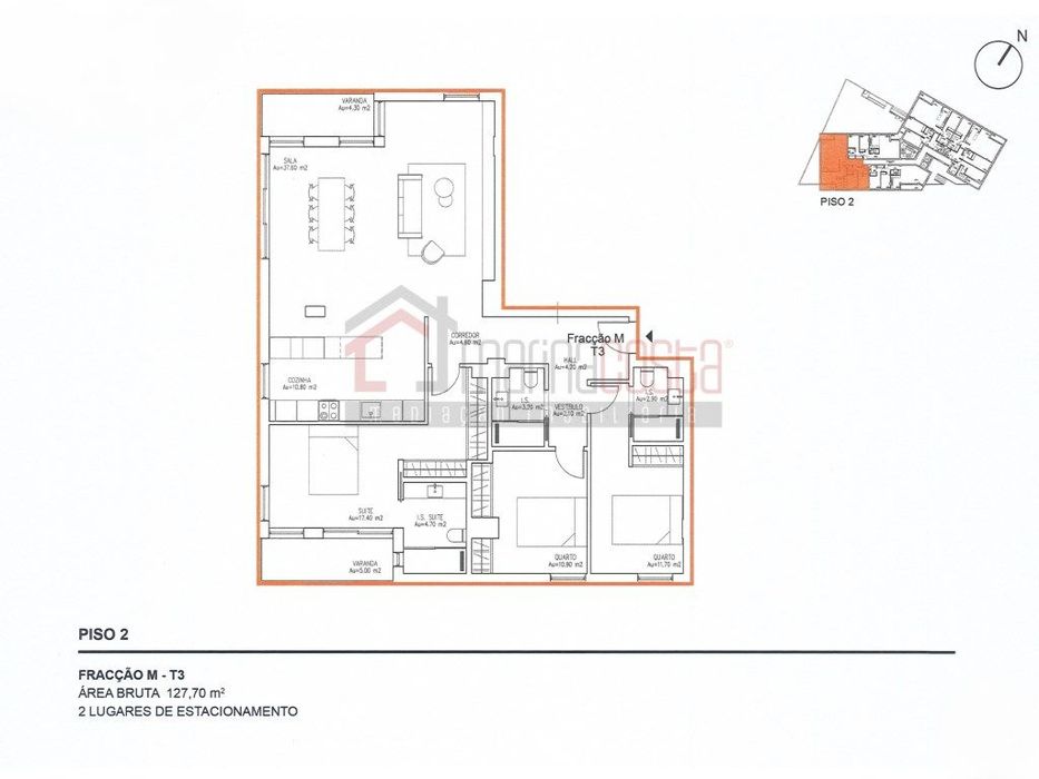Apartamento T3 na Consolação