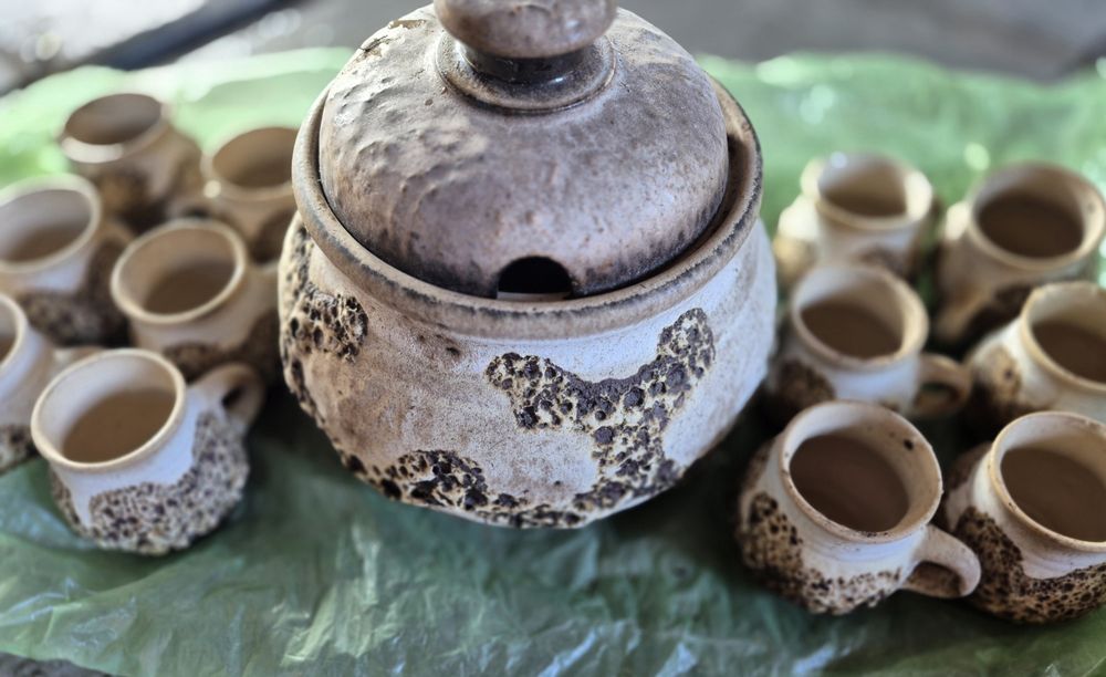 Dumber und breiden zestaw waza i 12 kubków