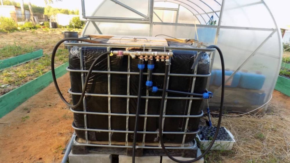 Еврокуб бочка НОВАЯ мини ЗАПРАВКА капельный полив,септик емкость 1000