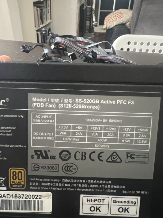 Fonte de alimentação Supersonic 520W