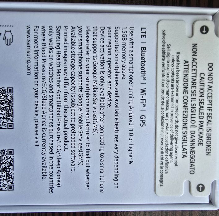 Samsung Galaxy Watch7 44mm LTE srebrny nowy