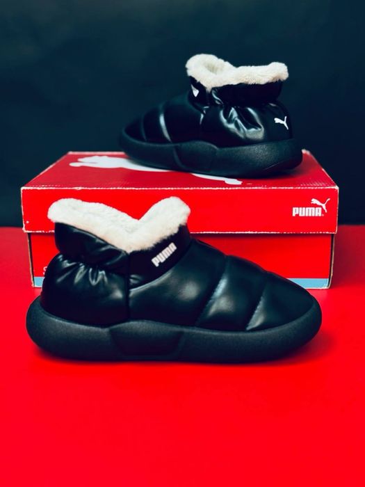 Кожаные Дутики , снубутсы женские Puma / лучшая зимняя обувь на сейчас