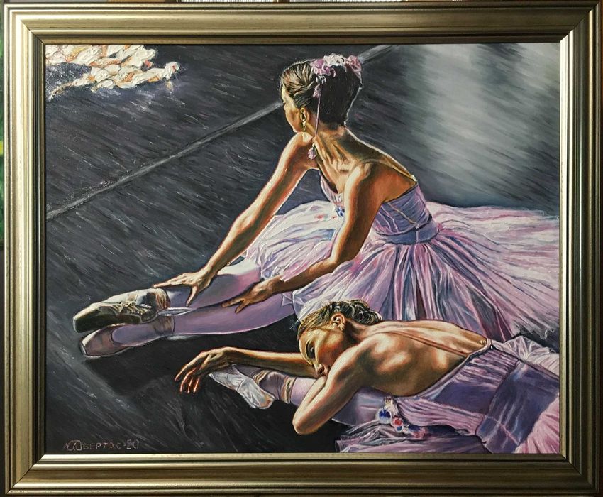 Картина "Відпочинок балерини",холст/масло,художник Обертас Юрій