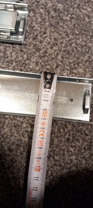 Prowadnica do szuflady 71cm z blokadą