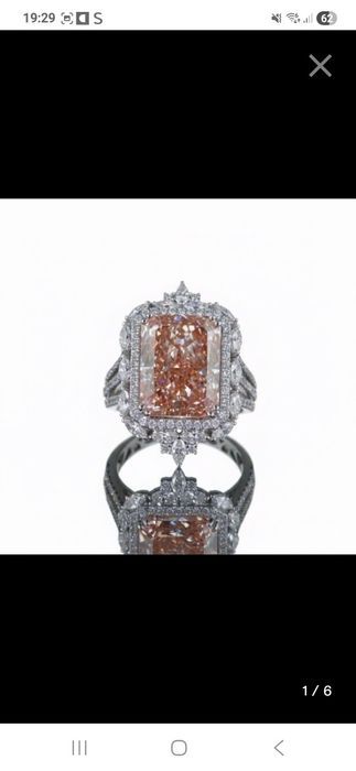Złoty Nowy pierścionek 12.65 ct diament Fancy !