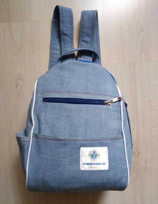 Стильний джинсовий рюкзак HadWan.  В наявності.