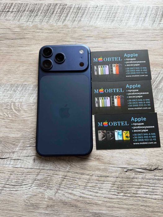 iphone 17 pro max 256gb  deep blue e sim айфон акб 100%