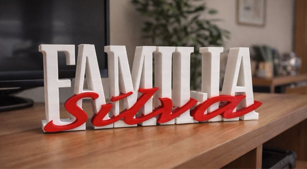 Decoracar com nome de familia