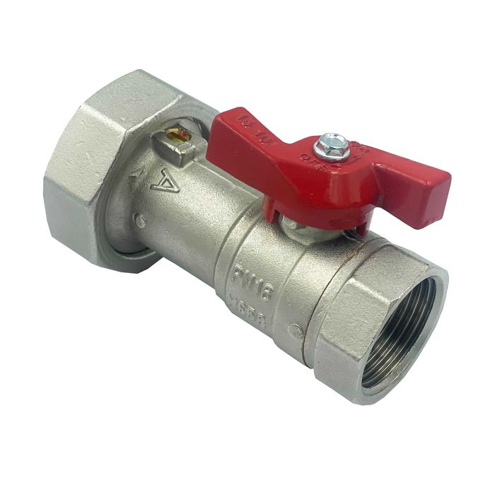 Zawór Kulowy 1" Z Półśrubunkiem Do Pompy 6/4" Z Wbudowanym Zaworem