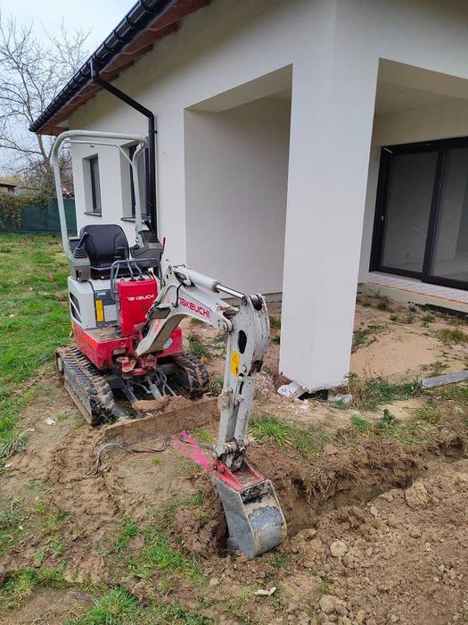 Minikoparka Usługi Wynajmę Wypożyczę Wykop Sam miniwozidło