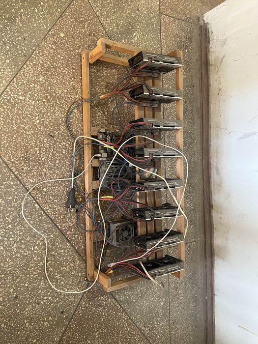 майнинг ферма rx 570 sapphire pulse 4gb 8 шт