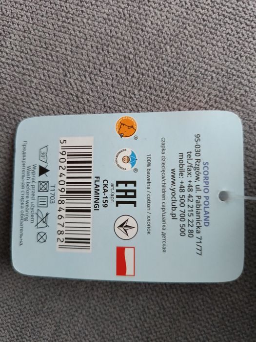 Czapeczki dla dziecka Nowe 3 sztuki.