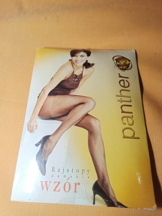 Panther rajstopy damskie wzór śliwka romby 2M-4XL exclusive edition