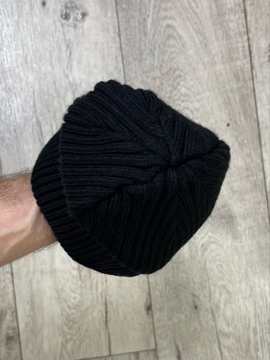 Stone Island шапка S размер вязаная демисезонная черная