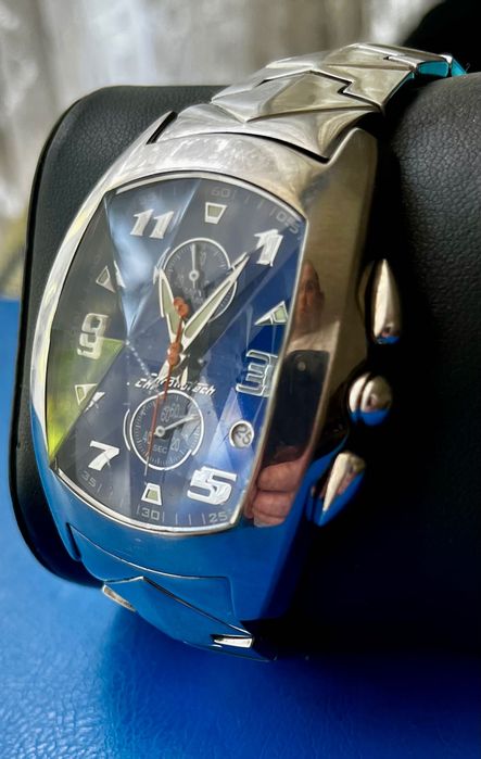 Мужские часы Chronotech 7468M, хронограф, сталь
