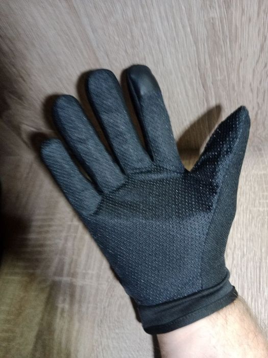 Тактичні рукавиці чорні проризинені рукавиці кастет