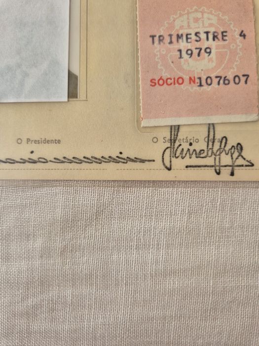 Vendo antigo Cartão de Identidade de sócio do ACP (Automóvel Club de Portugal).