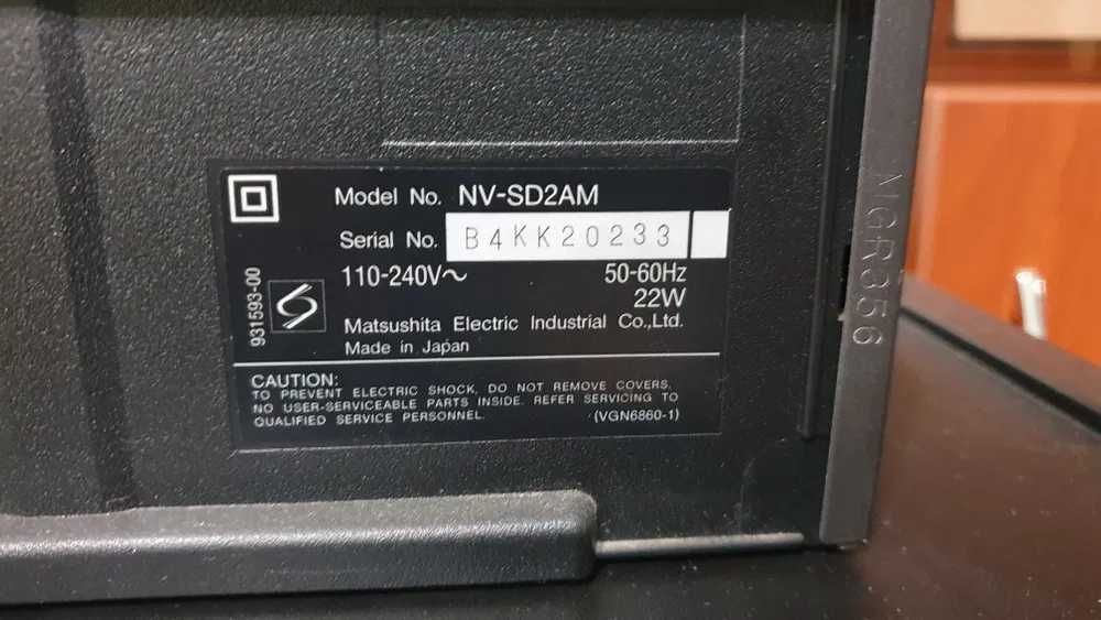 Відеомагнітофон VHS Panasonic NV-SD2, оригінал, Японія