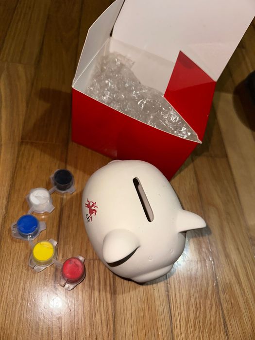 Porco mealheiro para pintar