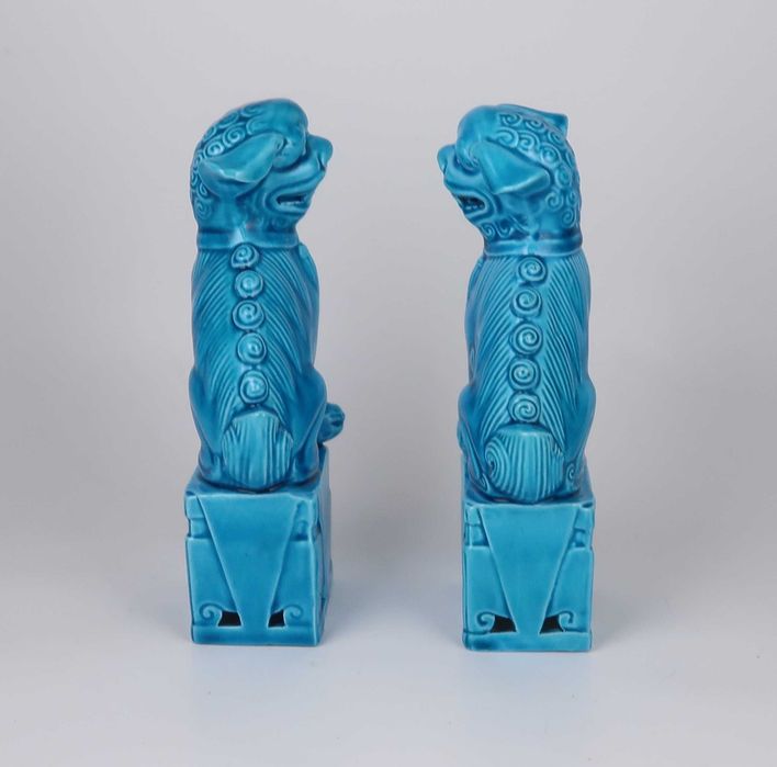 Par de Cães Foo - China - 15.5 cm