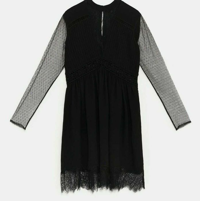 LUX, ZARA, Sukienka plumeti, L jak M