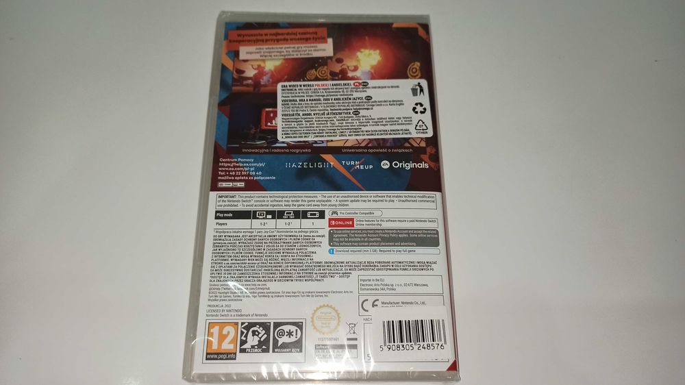 switch IT TAKES TWO po polsku dla 2 graczy kooperacyjna, kardridż NOWA