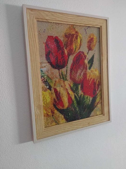 Quadro Diamond painting - tulipas