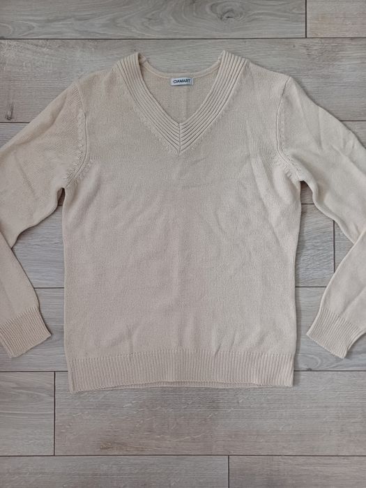 Sweterek beżowy oversize S
